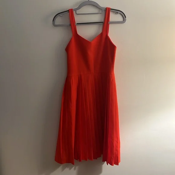 Dress with unique pleated and textured details. From Anthropologie. - Picture 2 of 4